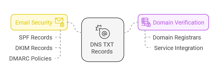 Common Uses of DNS TXT Records - Email Security & Domain Verification