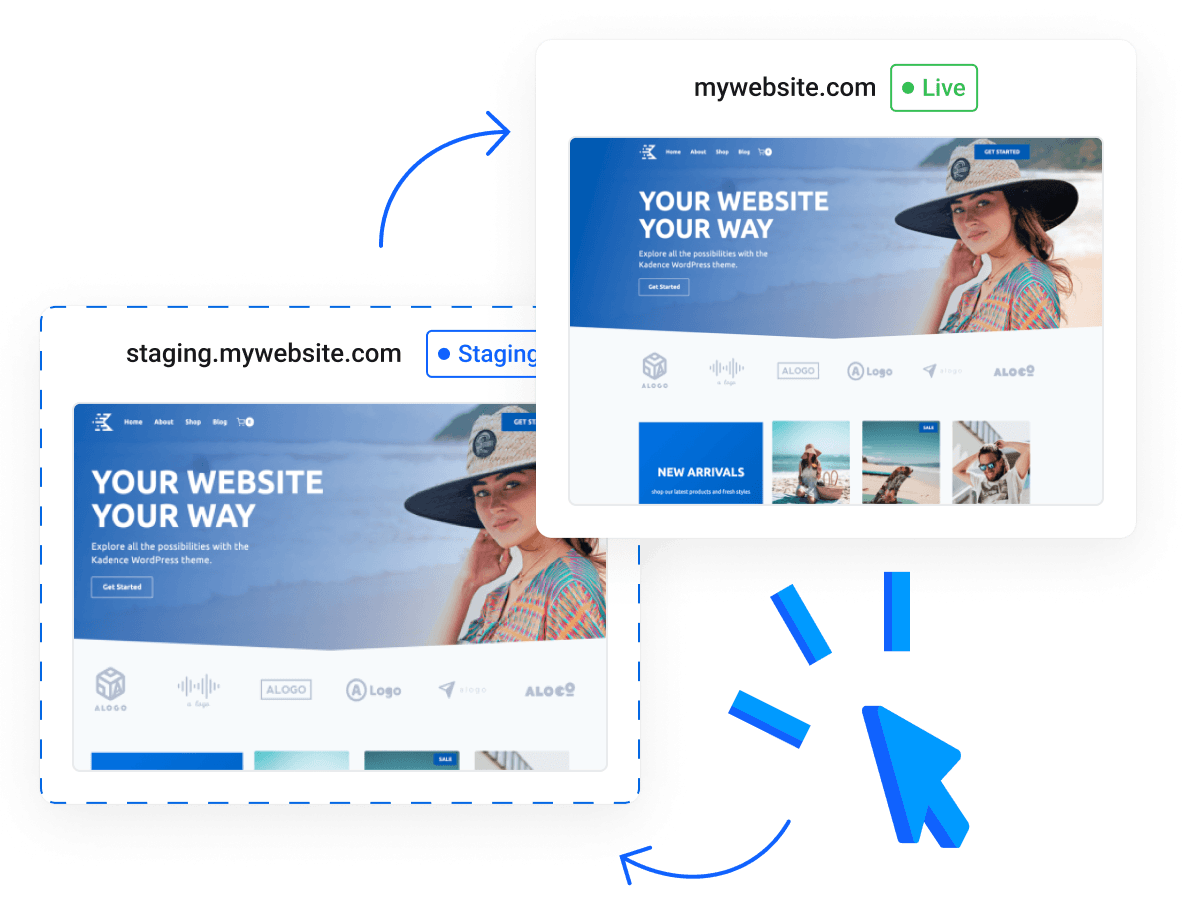 Managed WordPress Hosting - One-Click Staging Environment For Your WordPress Website